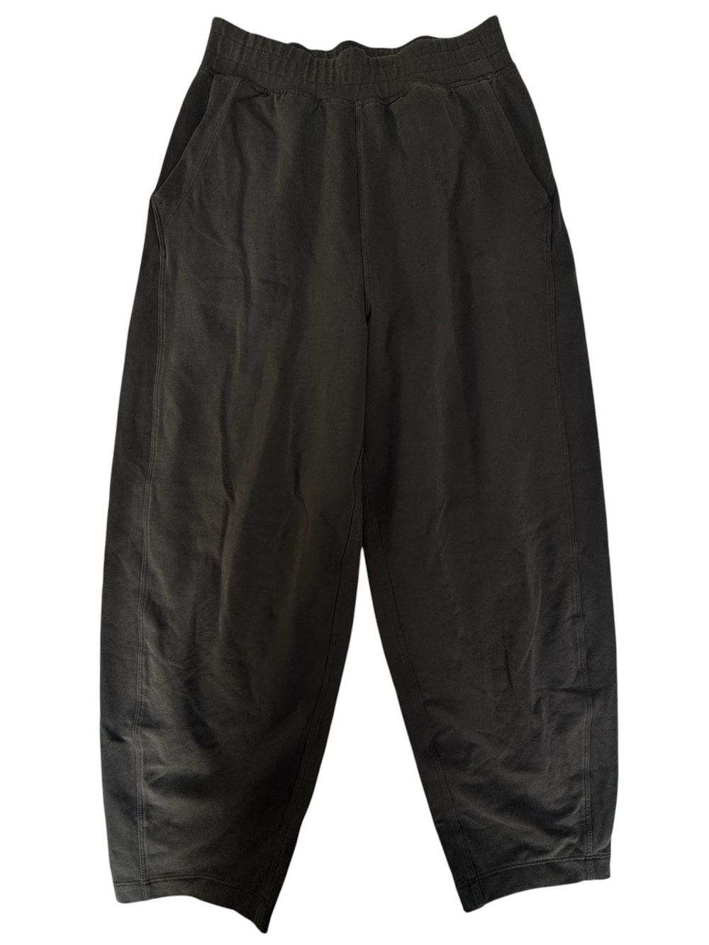 Lululemon Athletica Women's Black Jogger Wide Leg Size 4 Open Ankle Pockets